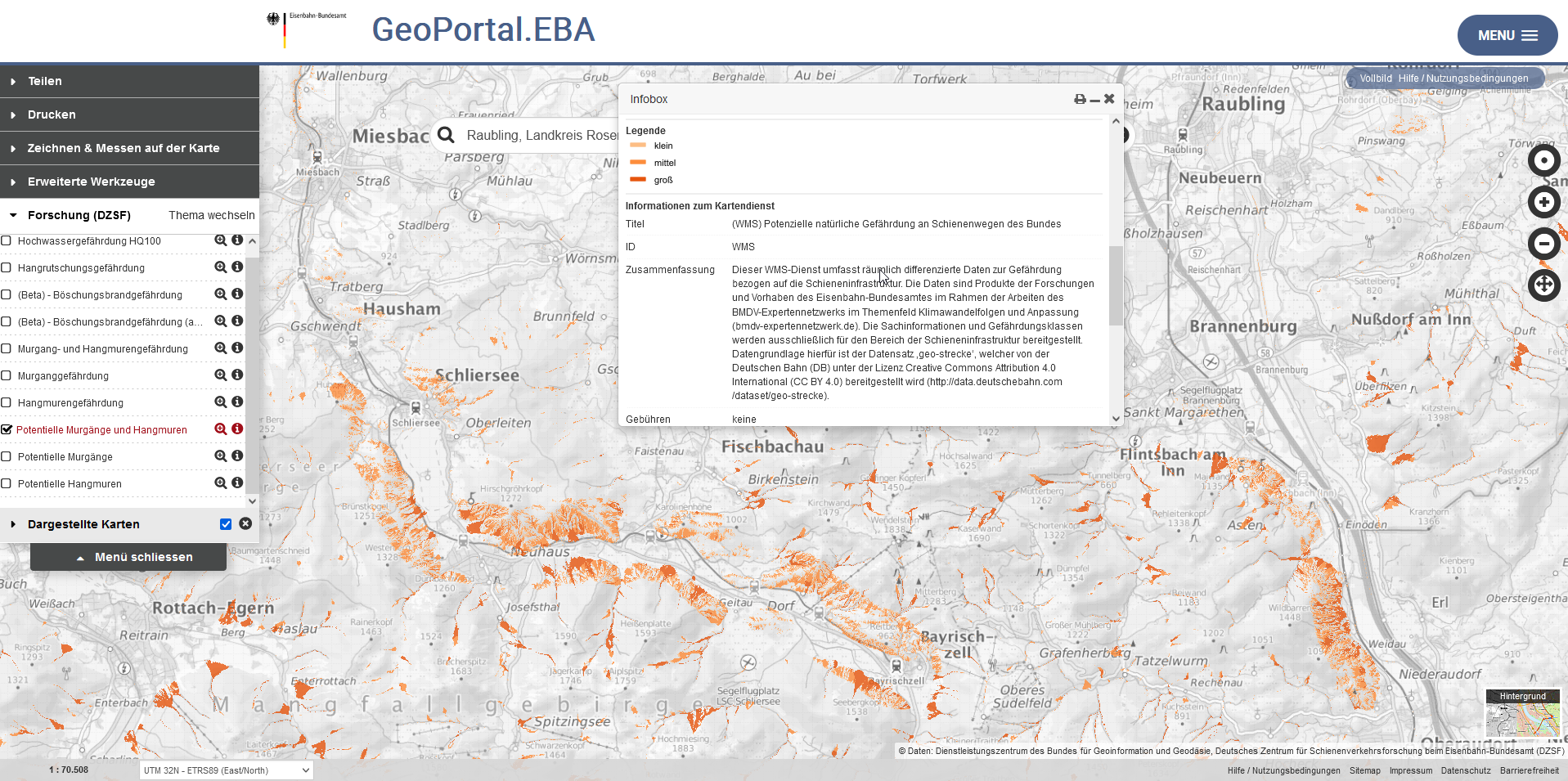 Screenshot GeoPortal.EBA Screenshot GeoPortal.EBA