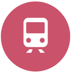Icon zum Thema "Bahn": Frontalansicht eines Zuges Icon zum Thema "Bahn": Frontalansicht eines Zuges
