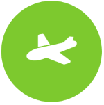 Icon zum Thema "Luftfahrt": Flugzeug Icon zum Thema "Luftfahrt": Flugzeug
