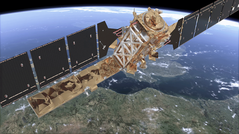 Satellit im Erdorbit Satellit im Erdorbit