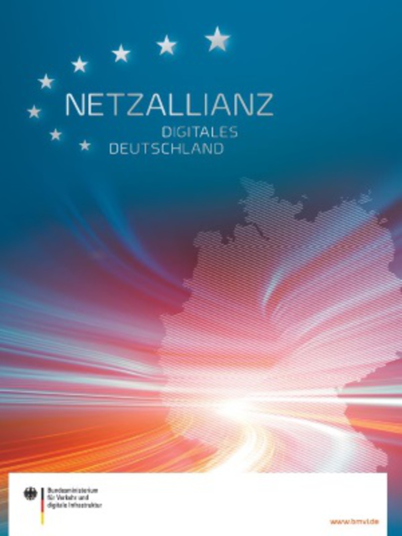 Deckblatt der Broschüre „Netzallianz Digitales Deutschland“ Deckblatt der Broschüre „Netzallianz Digitales Deutschland“