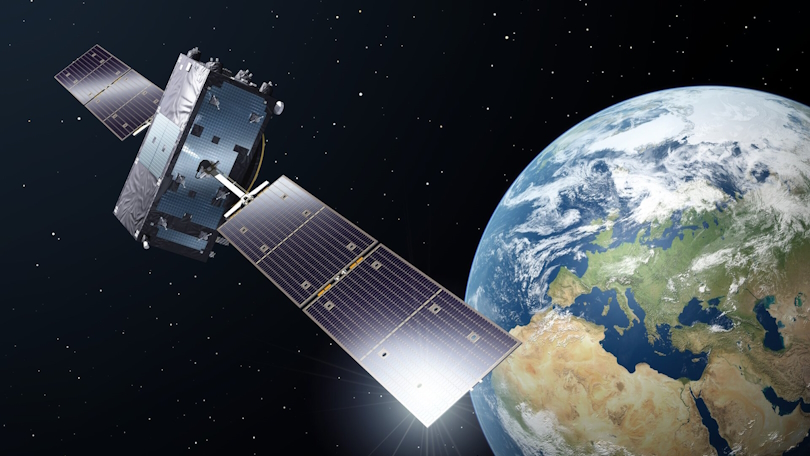 Satellit im Orbit der Erde Satellit im Orbit der Erde
