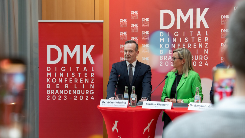 Volker Wissing bei der Digitalministerkonferenz im Gespräch Volker Wissing bei der Digitalministerkonferenz im Gespräch