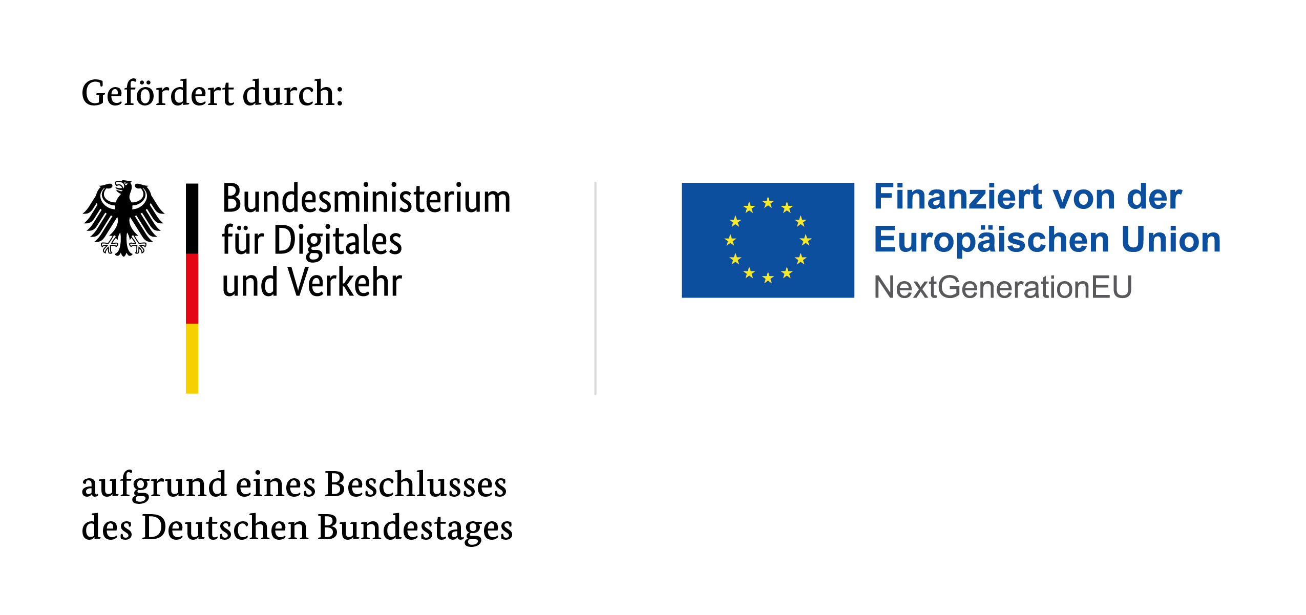 Logokombination: BMDV, finanziert durch die EU Logokombination: BMDV, finanziert durch die EU