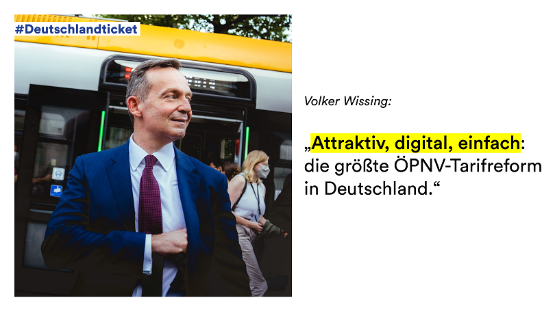 Deutschlandticket steht Deutschlandticket steht