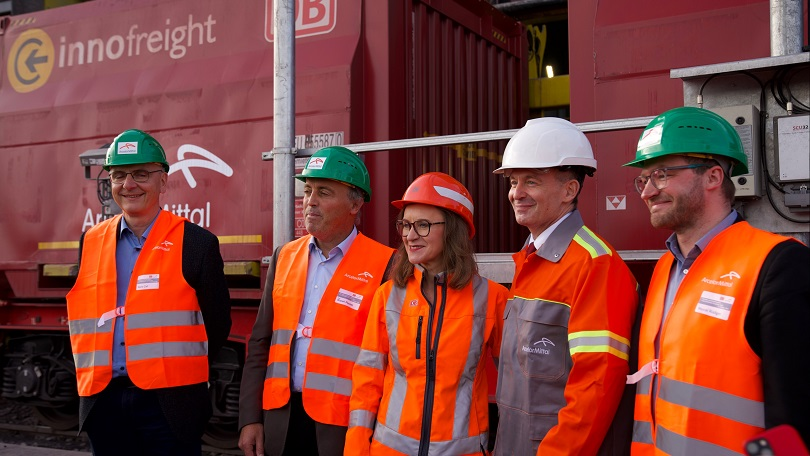 Bundesminister Volker Wissing besucht neue Entladeanlage der Deutschen Bahn in Eisenhüttenstadt