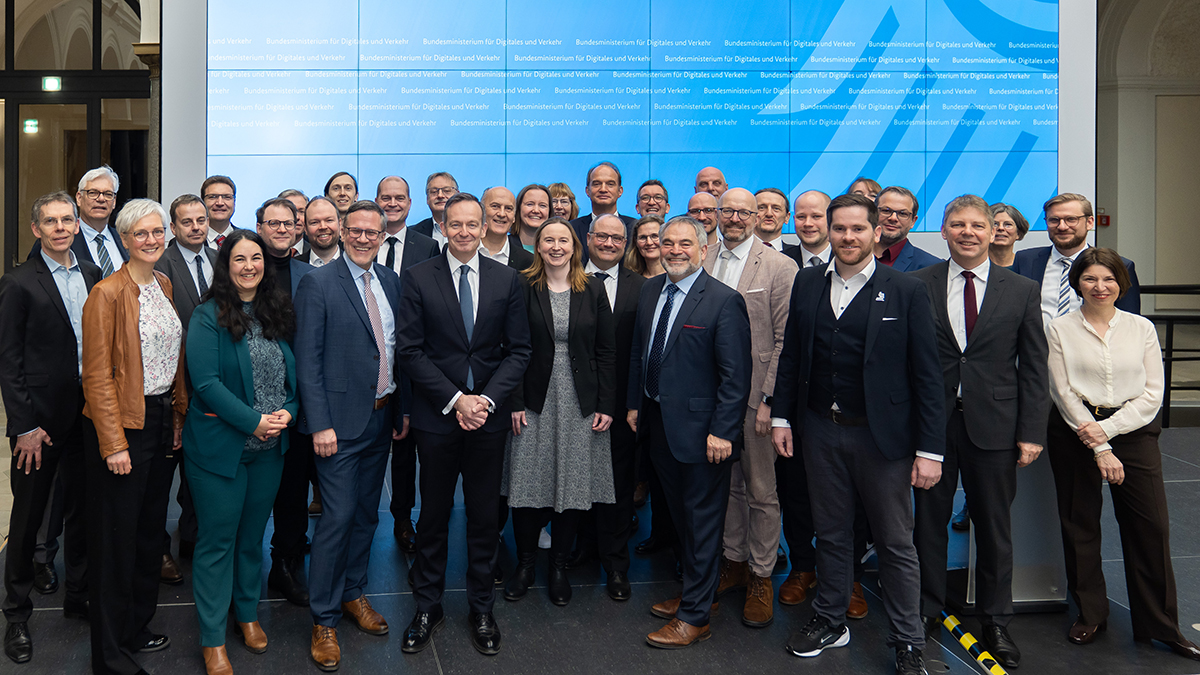 Gruppenbild mit Bundesminister Volker Wissing Gruppenbild mit Bundesminister Volker Wissing