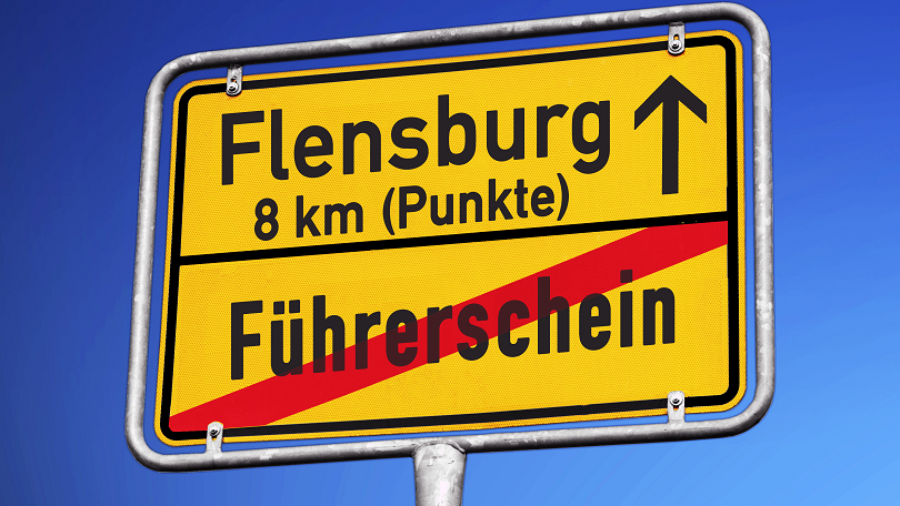 Ortsausgangsschild Flensburg Führerscheinentzug Ortsausgangsschild Flensburg Führerscheinentzug