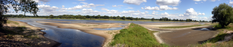Elbe-Panorama mit Buhne Elbe-Panorama mit Buhne